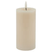 Luxe Collection Melt Effect 3x6 Taupe LED Wax Candle