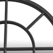 SPRING SALE! Black Wood Arched Window Mirror