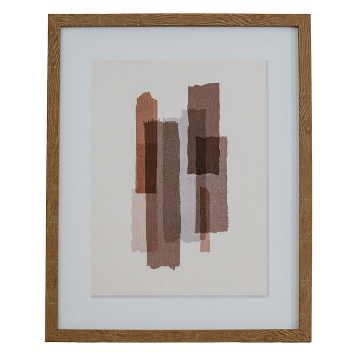 Tydis Art Mounted In Wooden Frame