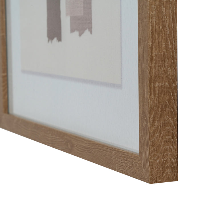 Terran Art Mounted In Wooden Frame